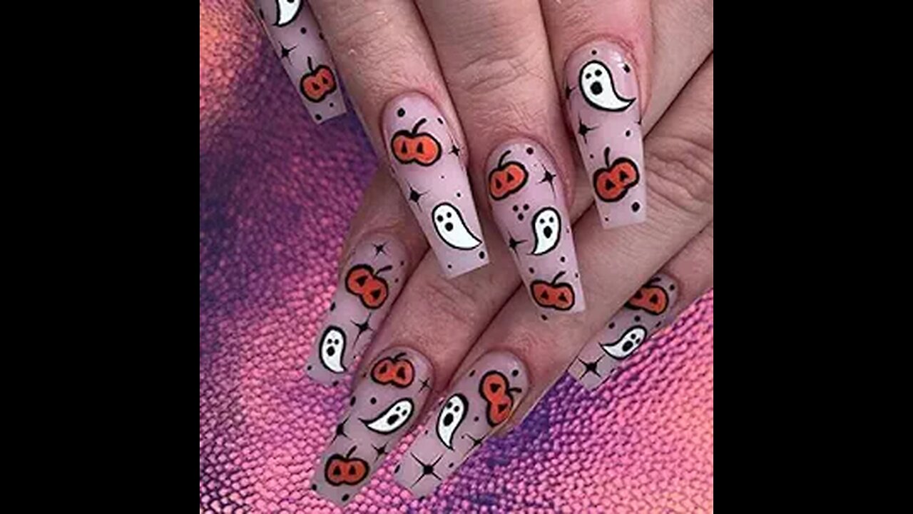 Halloween Nails 2023 under 10$👻👻👻