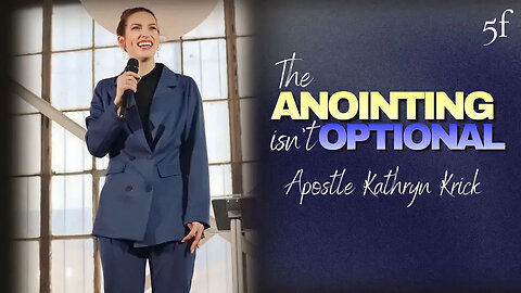 The Anointing isn't Optional