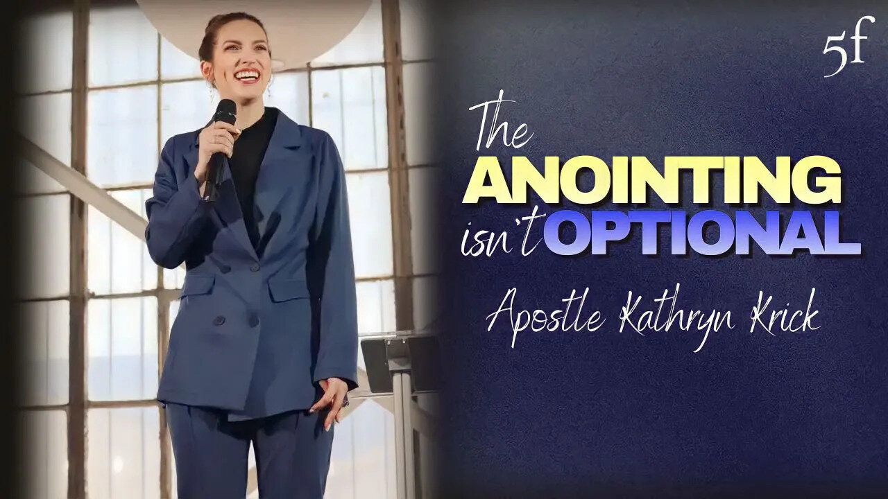 The Anointing isn't Optional