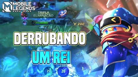 JOGUEI CONTRA O TOP 6 BR SABER E ELE FOI MACETADO | BARATS GAMEPLAY | MLBB