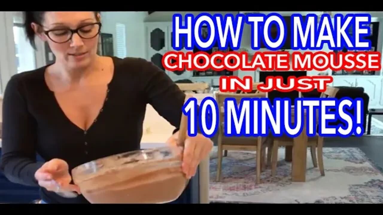 HOW TO MAKE AMAZING CHOCOLATE MOUSSE IN 10 MINUTES | Kitchen Bravo