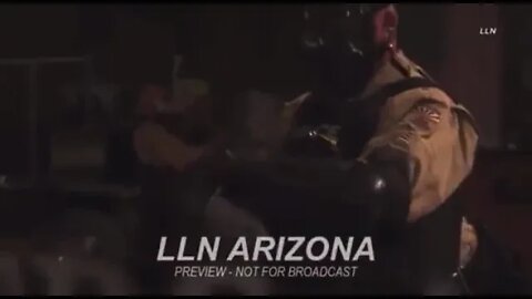 NEW FOOTAGE AZ police tear gas rioters at state capital