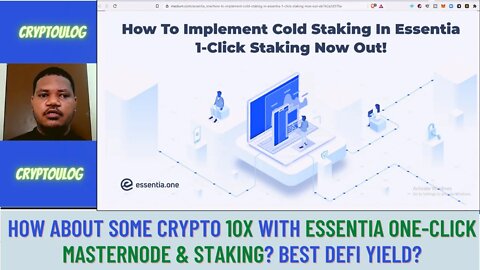 How About Some Crypto 10x With Essentia One-click MasterNode & Staking? Best DEFI Yield?