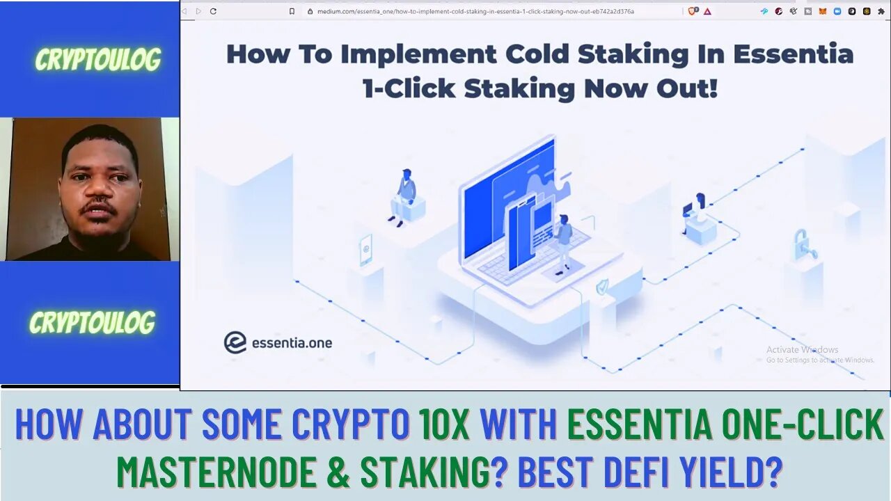 How About Some Crypto 10x With Essentia One-click MasterNode & Staking? Best DEFI Yield?