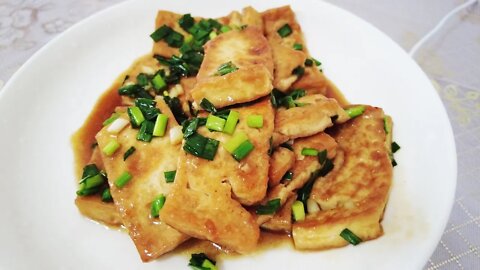 香煎豆腐这样做，米饭吃完一碗又一碗，家常豆腐的做法｜How to Cook Tofu? Teach you how to cook Chinese food.