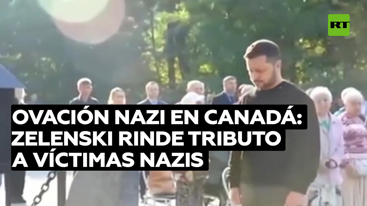 Tras la polémica ovación a un nazi en Canadá, Zelenski rinde tributo a víctimas del nazismo