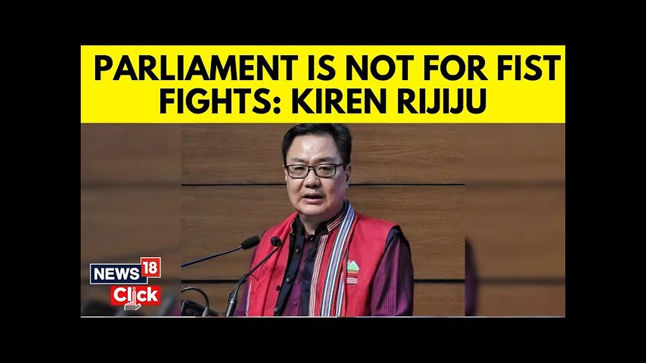 'One Congress Leader Forcing Oppn MPs To Toe Negative Line': Kiren Rijiju Slams Rahul Gandhi | N18V