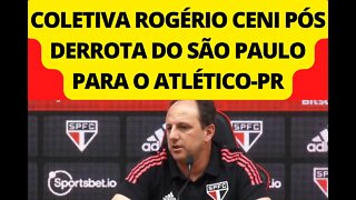 COLETIVA DE ROGÉRIO CENI PÓS DERROTA PARA O ATLÉTICO-PR