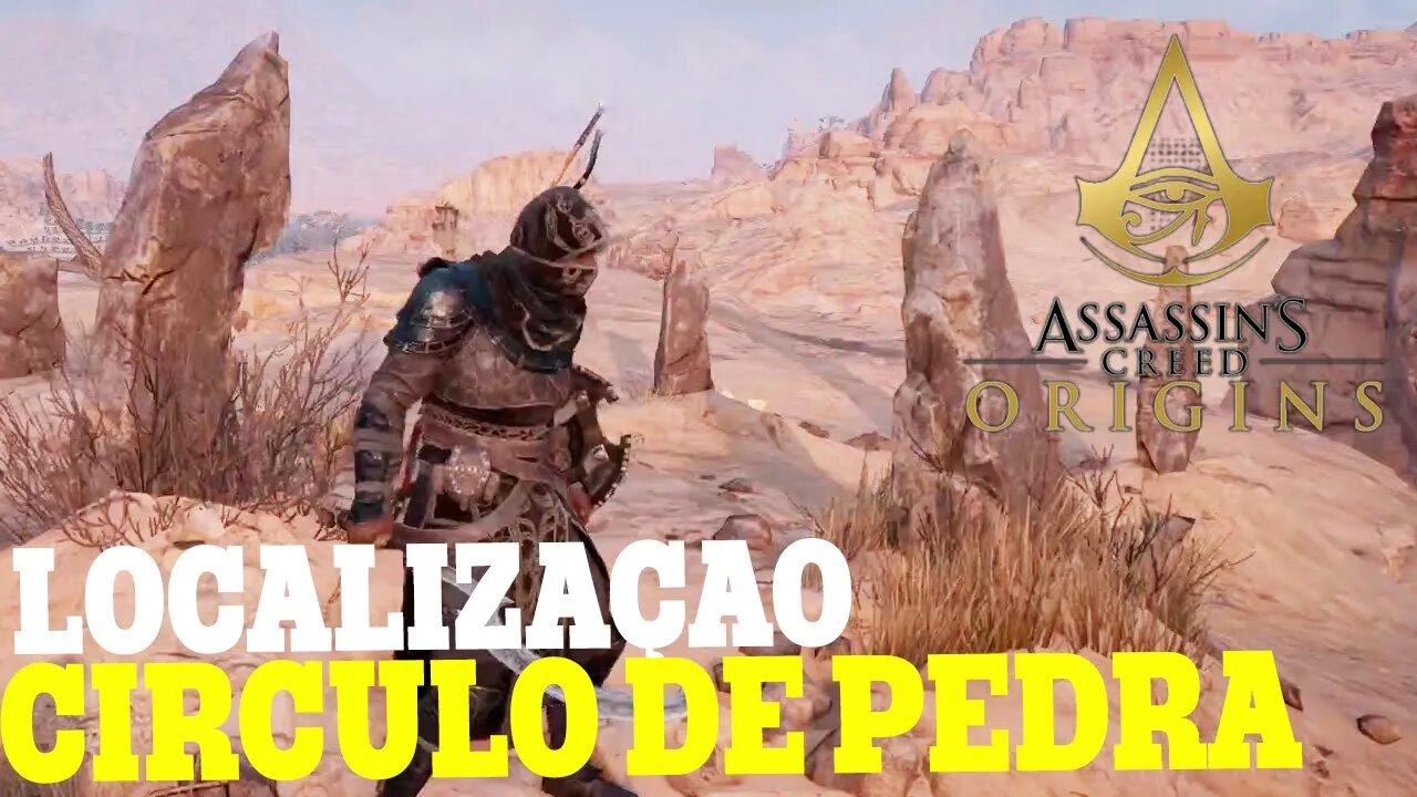 LOCALIZAÇÃO DE TODOS OS CIRCULOS DE PEDRA DA PROMESSA DE BAYEK EM ASSASSIN'S CREED ORIGINS