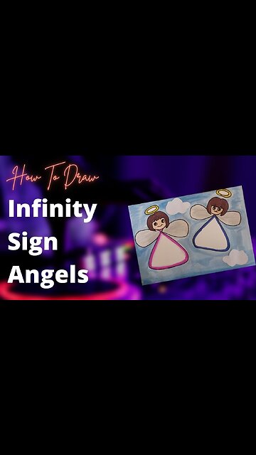 Infinity Draw Tutorial | How to Draw an Angel step by step Cute and Easy