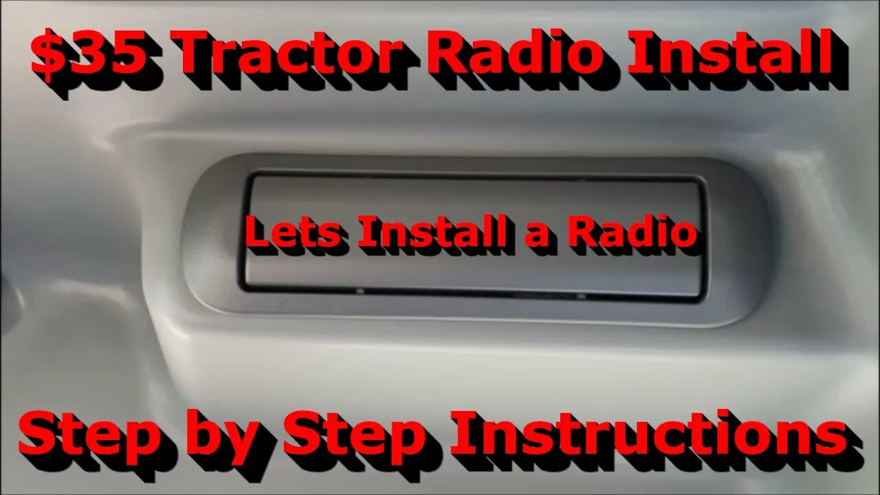 LS Tractor Radio Install - Cheap and Easy - MT342 Cab