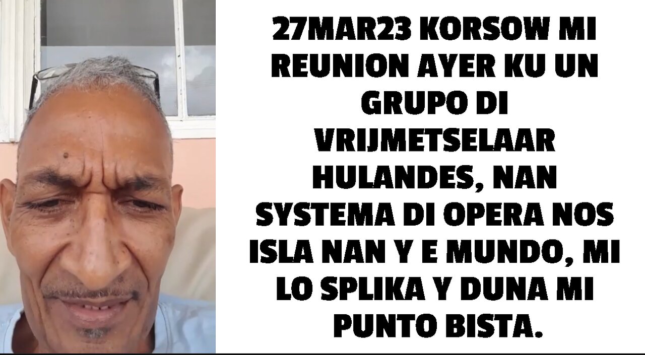 27MAR23 KORSOW MI REUNION AYER KU UN GRUPO DI VRIJMETSELAAR HULANDES, NAN SYSTEMA DI OPERA NOS ISLA
