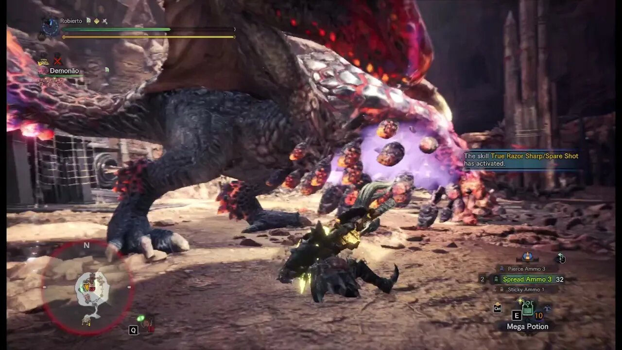 Monster hunter world Iceborne-Tempered Seething Bazelgeuse-Heavy bow gun Raw Damage(NO COMMENTARY)