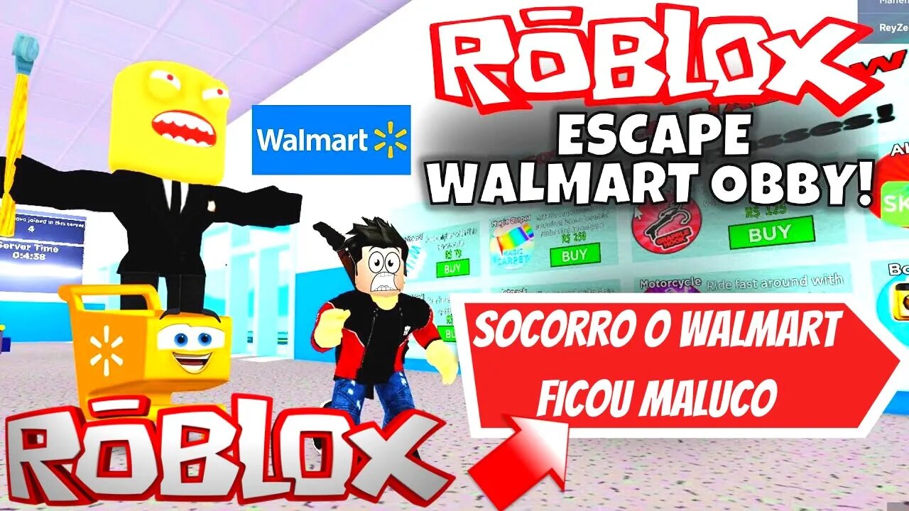 Roblox - Escape Walmart Obby! | Roblox escapamos do walmart galerinha