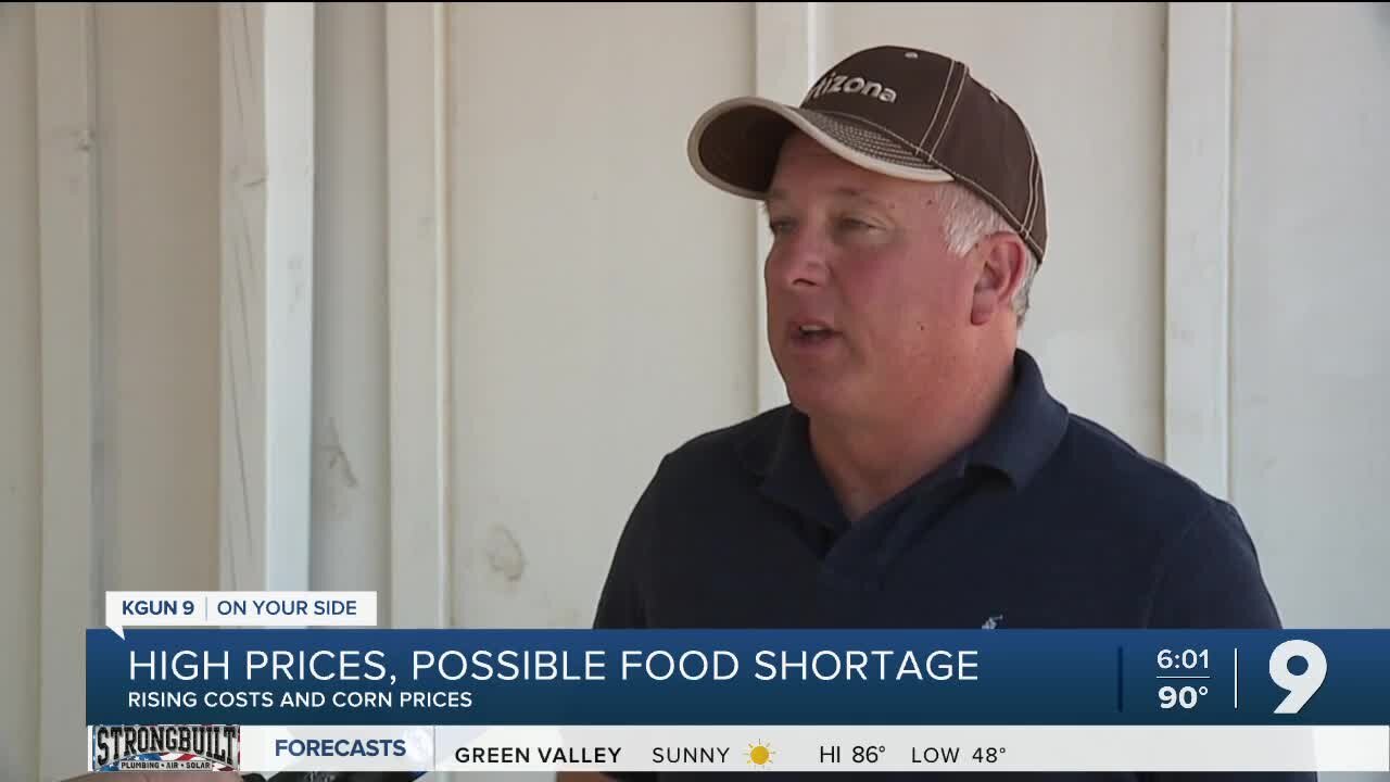 Farmer warns of higher prices and food shortages coming soon