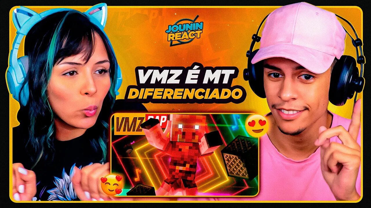 VMZ - PigDance 🐽 (Minecraft) | Feat. Jow Santh | [React em Casal] 🔥