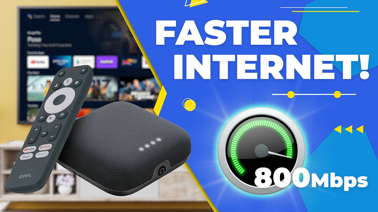 🚀 Make your Onn 4K Pro FASTER!! | Get Better Internet Speed | Over 800Mbps!!