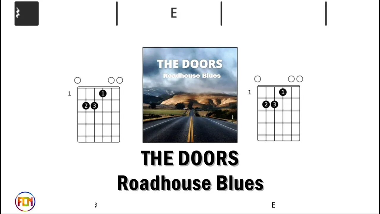 THE DOORS Roadhouse Blues - Guitar Chords & Lyrics HD