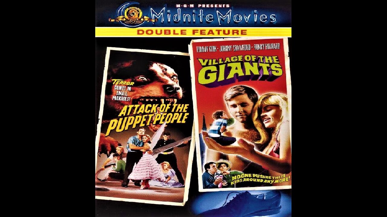 ATTACK OF THE PUPPET PEOPLE 1958 & VILLAGE OF THE GIANTS 1965 Bizarre Sci-Fi DOUBLE FEATURE