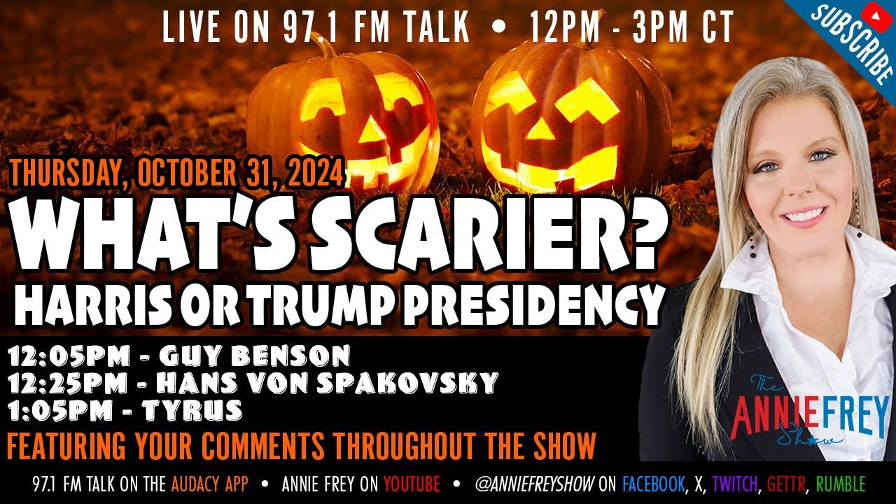 😱 Scarier? Trump or Harris 🇺🇸 + 2pm Costume Party! 🎃