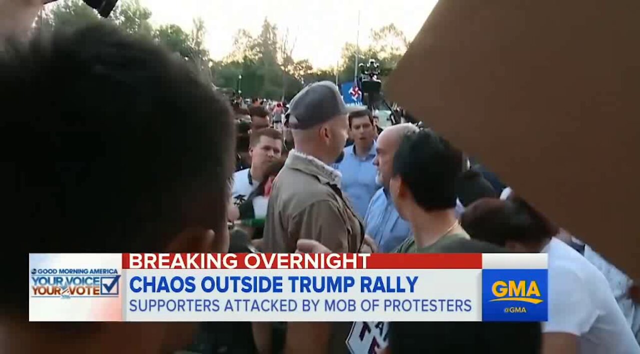 Trump Supporters attacked by leftist thugs after rally in San Jose | 6/2/2016