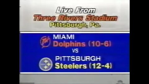 1979-12-30 AFC Divisional Miami Dolphins vs Pittsburgh Steelers