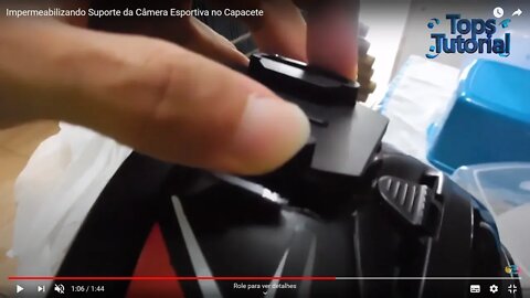 Como Botar Suporte da Câmera Esportiva no Capacete Fácil e Rápido