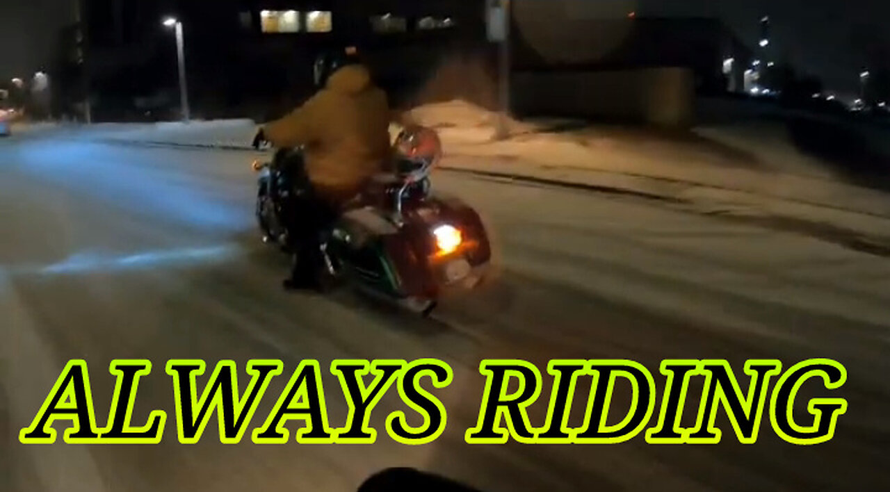 Kawasaki Vulcan 1500 VS Ice And Snow Covered Roads On The Honda Navi