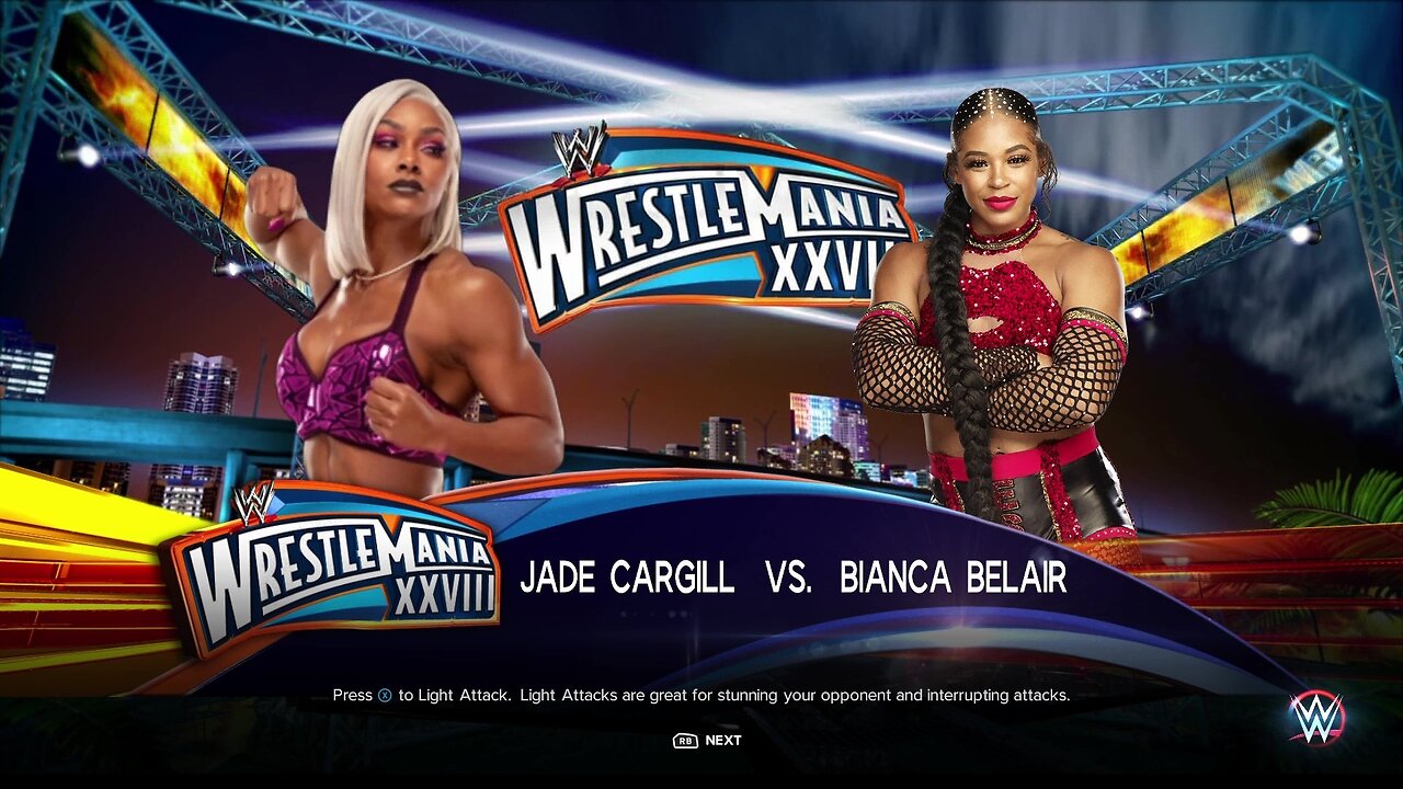 WWE 2k23 Jade Cargill vs Bianca Belair