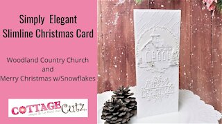 An Elegant Clean and Simple Handmade Christmas Card