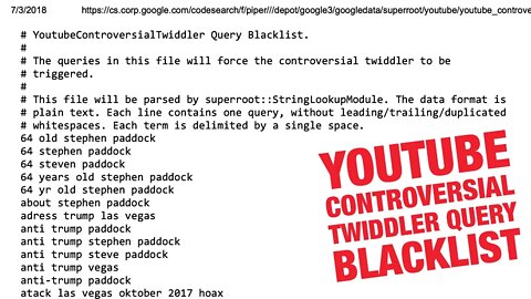 YouTube Controversial Twiddler Query Blacklist 🙉