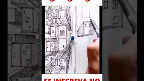 Desenhando a cidade com uma linha | Drawing the city with a line | #shorts