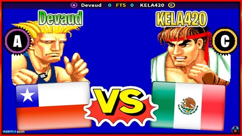 Street Fighter II': Hyper Fighting (Devaud Vs. KELA420) [Chile Vs. Mexico]