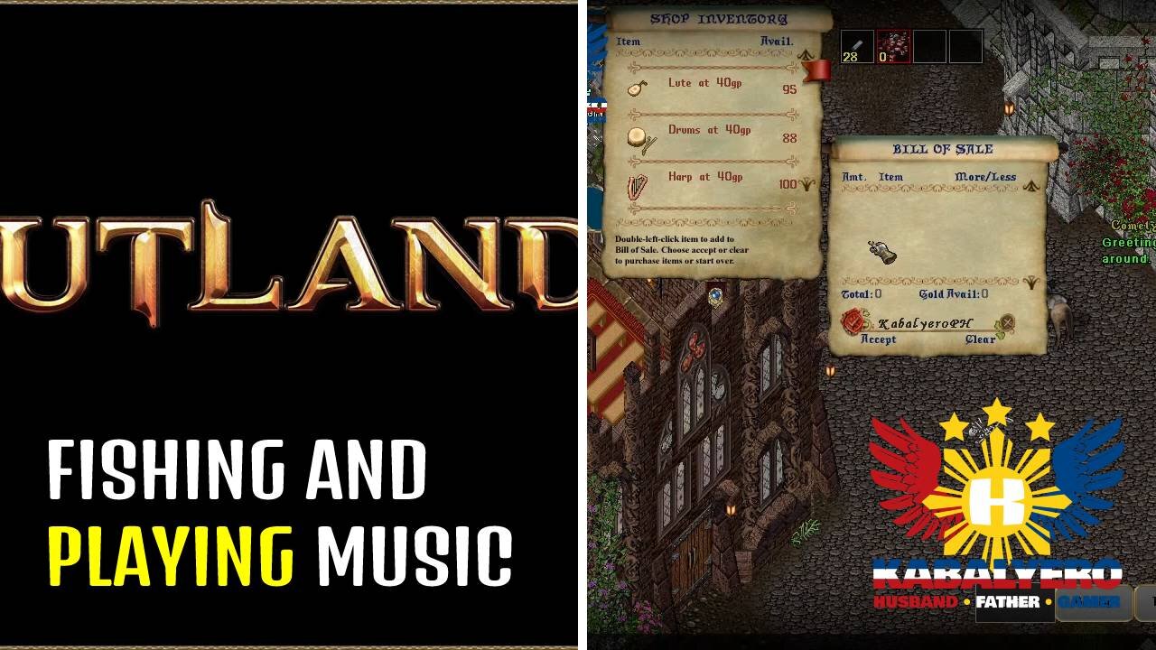 UO Outlands Gameplay [010522-A] - Bought A Lute + Mining & Blacksmithing + Fishing And Music