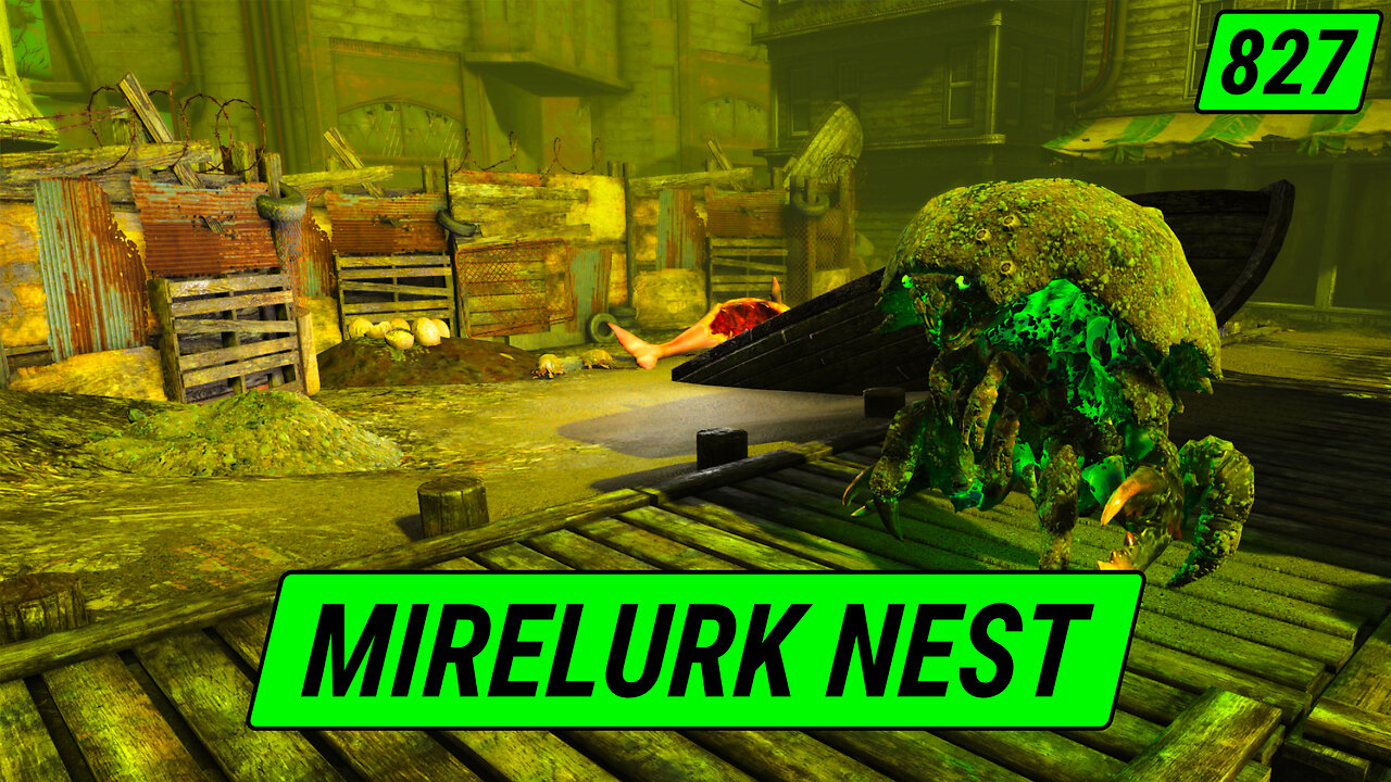 Disturbing Mirelurks At Their Harbor Nest | Fallout 4 Unmarked | Ep. 827