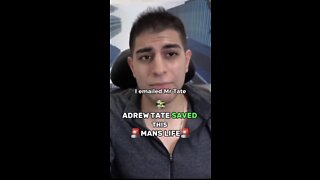 ANDREW TATE SAVED THIS MANS LIFE