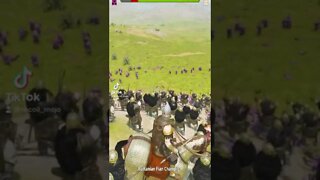 500 Battanian Fian Champions vs 500 Farmer Peasants - Mount and Blade 2 Bannerlord Archer Army PC