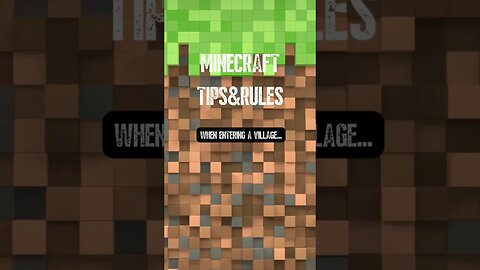 Minecraft Tips and Rules | EP 10 | #shorts #minecraft #short