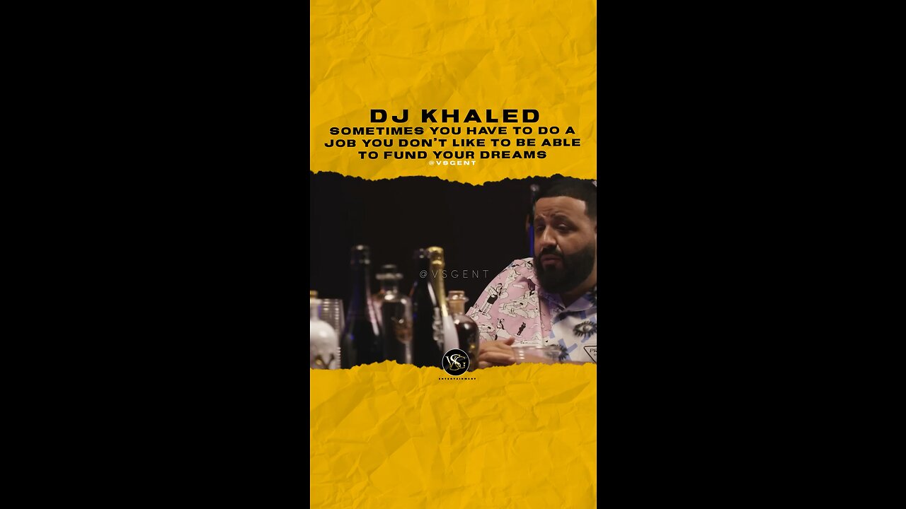 #djkhaled Sometimes you have to do a job u dont like 2b able 2 fund ur 💭. 🎥 @officialbelaire