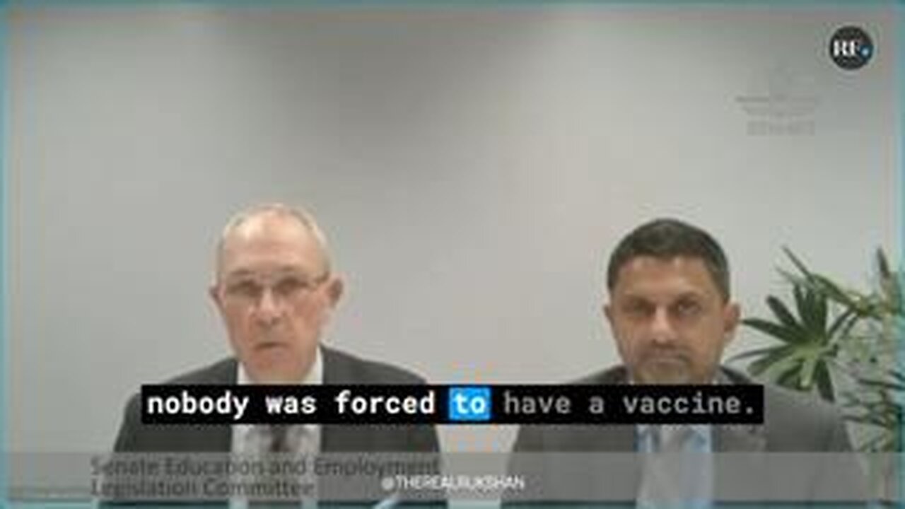 PFIZER TELLS SENATOR PAULINE HANSON "NOBODY WAS FORCED" TO TAKE VACCINES IN AUSTRALIA