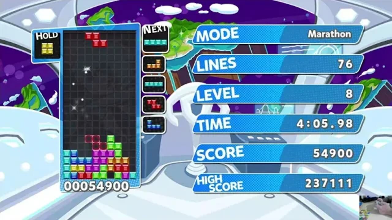Puyo Puyo Tetris (Nintendo Switch) Marathon 150 lines