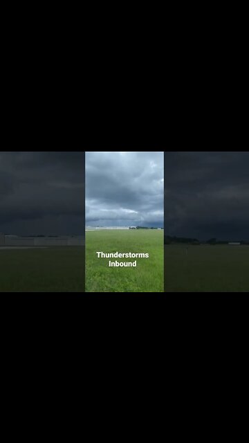 Thunderstorms from the north