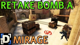 Como fazer RETAKE no bomb A da Mirage? | CSGO