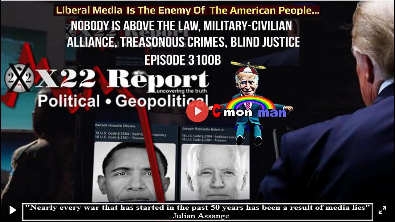 Ep. 3100b - Nobody Is Above The Law, Military-Civilian Alliance, Treasonous Crimes, Blind Justice