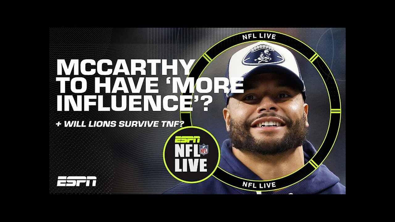 Dak Prescott backs Mike McCarthy to have 'MORE INFLUENCE' with the Cowboys next year? 👀 | NFL Live