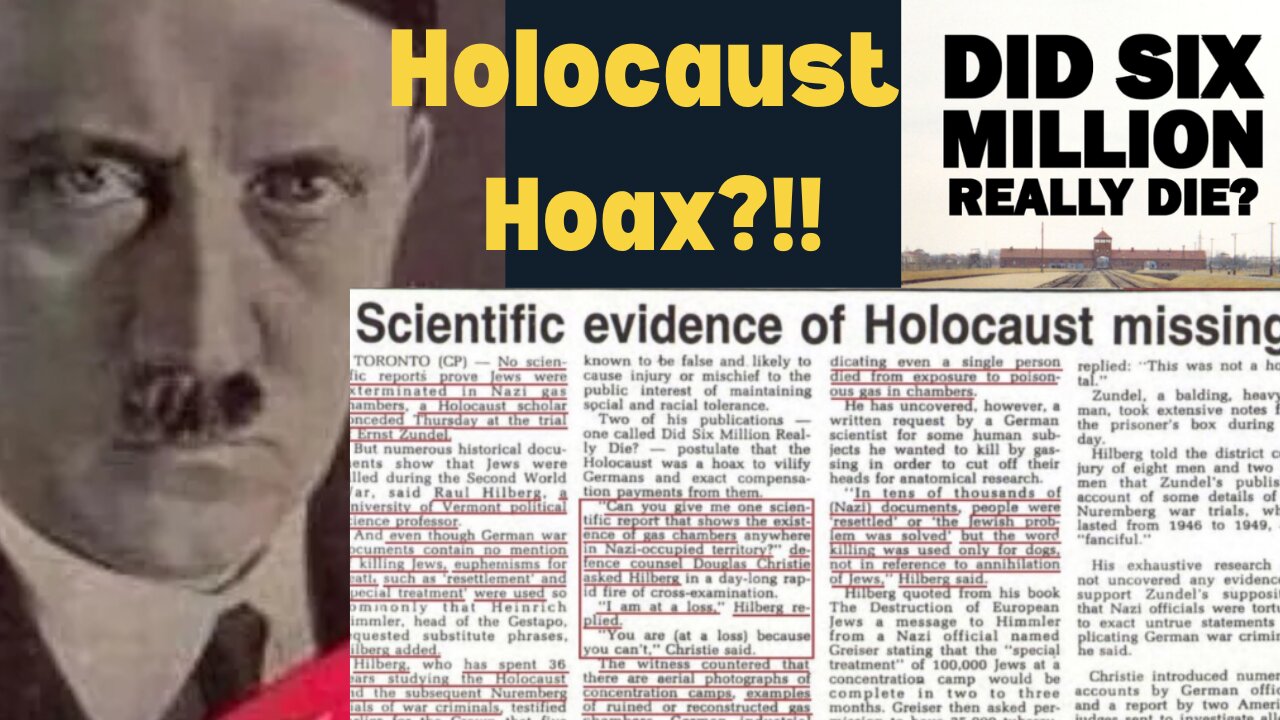 Did Six Million "Jews" really die? Holocaust Hoax