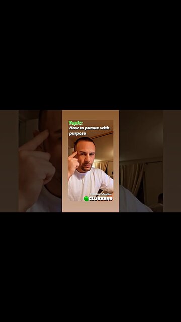 How to pursue with purpose