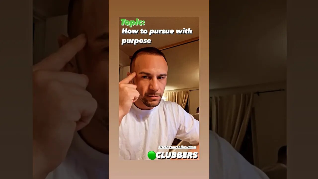 How to pursue with purpose
