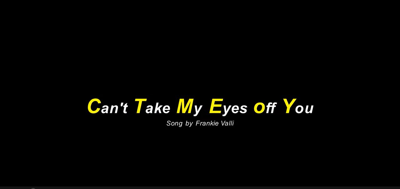 Can't Take My Eyes off You Song by Frankie Vall