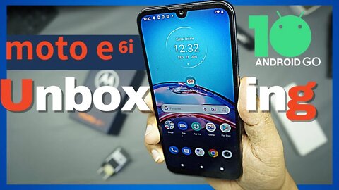 MOTO e 6i UNBOXING e PRIMEIRAS IMPRESSÕES ANDROID 10 GO COM UMA CPU DE 8 NÚCLEUS E TELA HD PLU